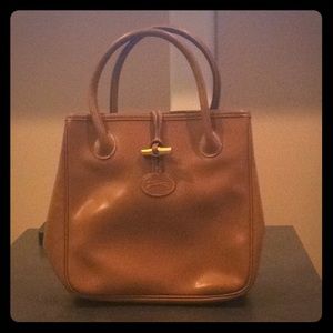 Vintage Longchamp leather handbag